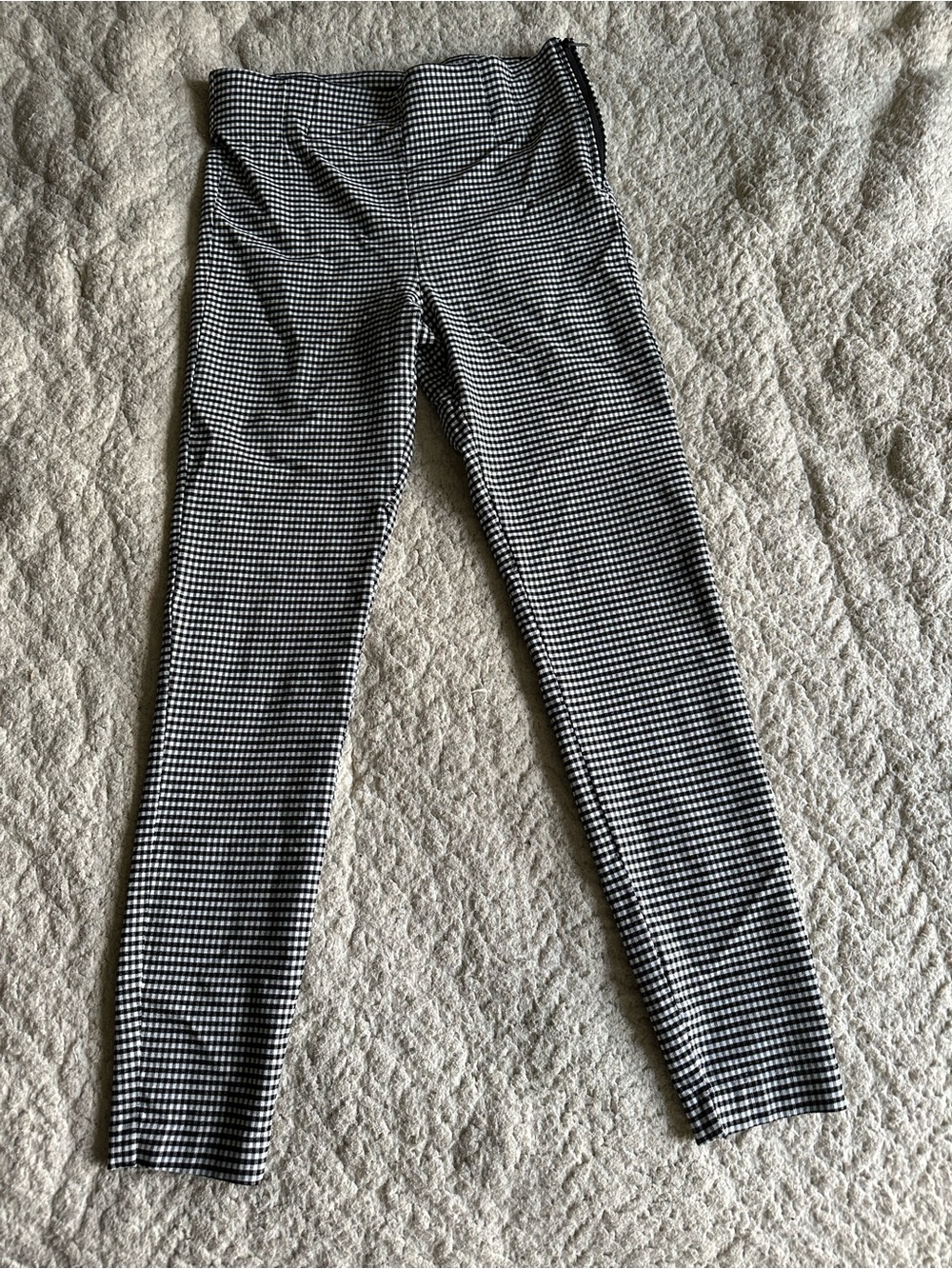 Zara Black and White Gingham women’s Leggings